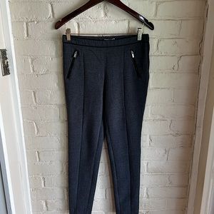 H & M size 8 dark gray and black comfy work business casual trouser pants